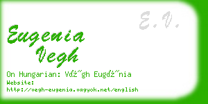 eugenia vegh business card